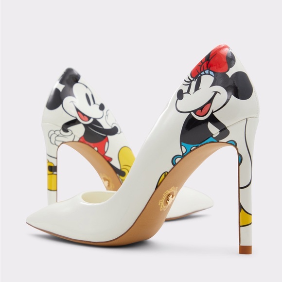 Disney X Aldo Stiletto Pump Heels Mickey and Minnie D100Stessy New in box - Picture 8 of 16